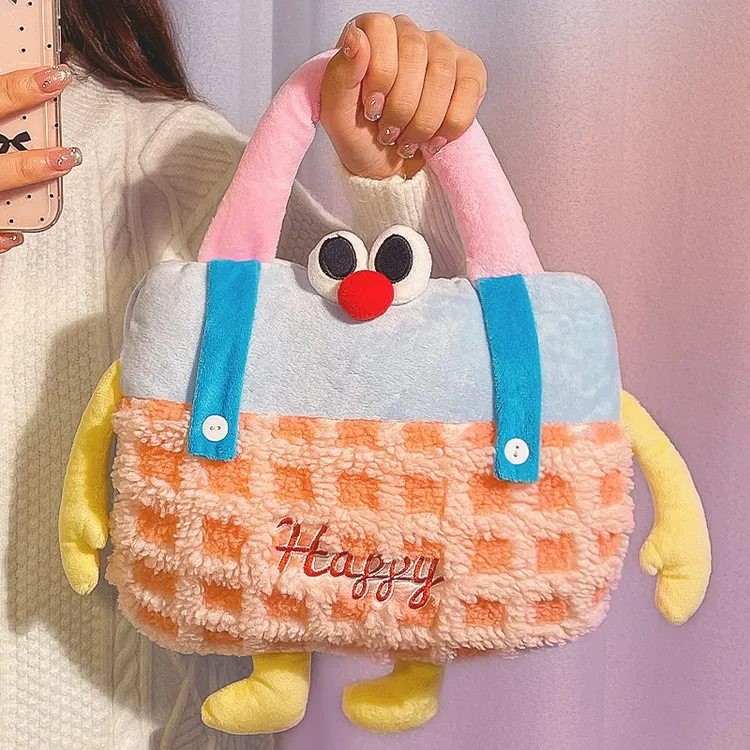 可爱毛绒加厚手提热水袋充电防爆暖手宝暖水袋宿舍暖手暖被窝神器