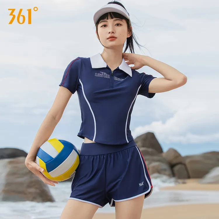 361°游泳衣女士分体泳衣女款泡温泉泳衣2025新款保守遮肉运动泳装