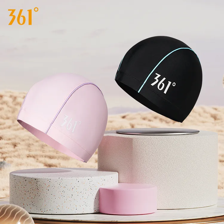 361°游泳帽布料长发不勒头男女成人款大号大头围布帽男款硅胶帽