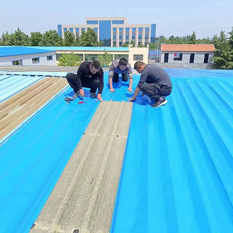 凯峰鑫彩宝彩钢瓦防水蓝色灰色，可选卷材，施工方便