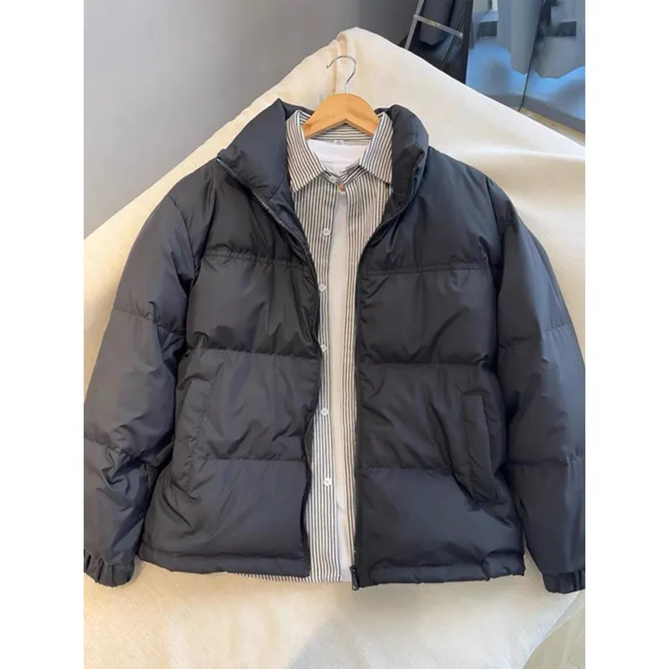 cleanfit立领棉服男款冬季加厚美式复古棉衣外套情侣不臃肿面包服