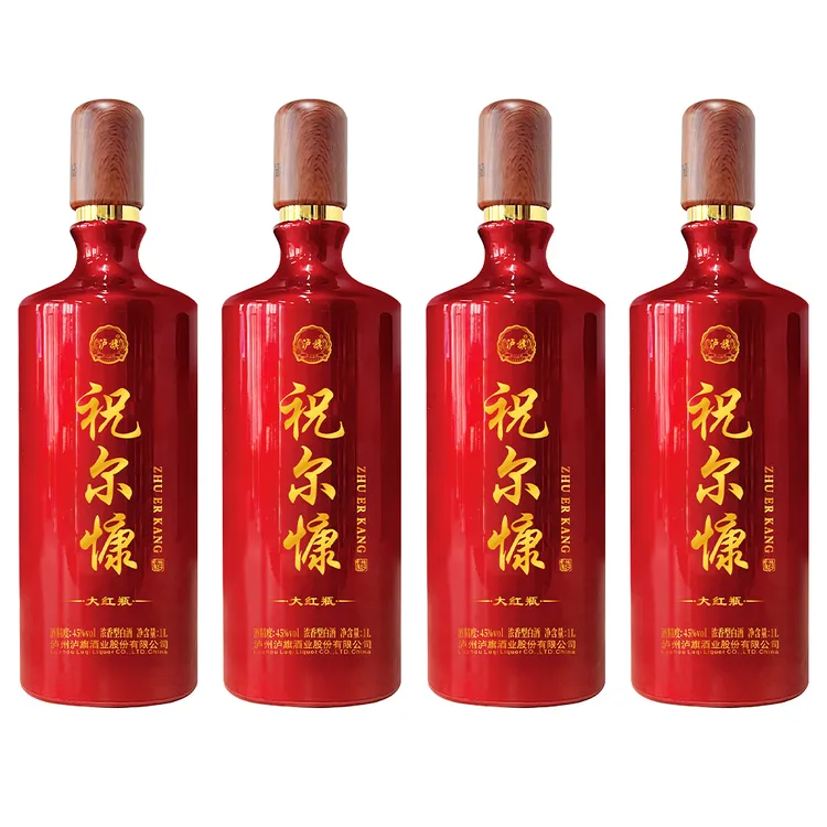 luqi/泸旗4瓶8斤重祝尔慷浓香型45度包赔白酒45度1000ml