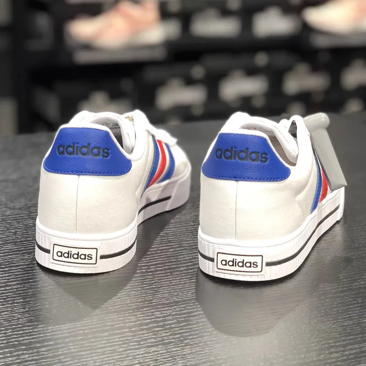 Adidas阿迪达斯男鞋DAILY男子经典三条杠场下篮球运动休闲帆布鞋