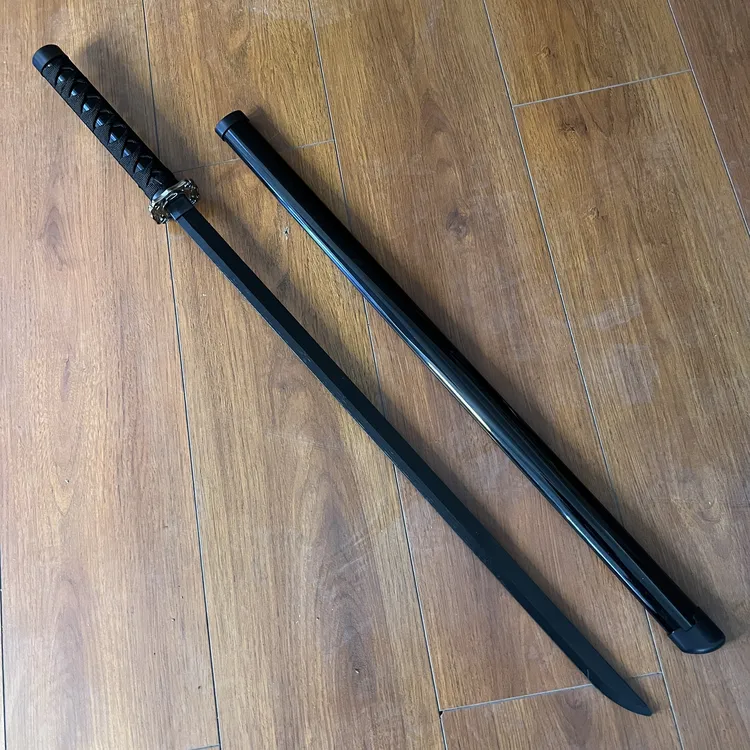 【墨影唐刀】楠竹木质练习背刀花训练刀剑实木唐刀摆件玩具纯手工