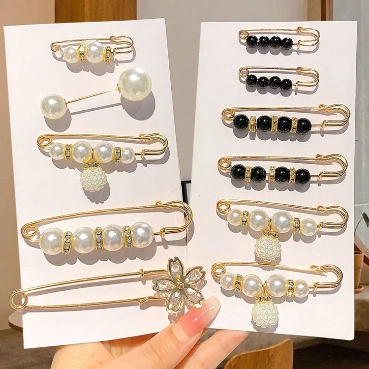 10个收腰扣别针扣防走光扣裤子腰围改小多功能收裤腰别针固定衣服