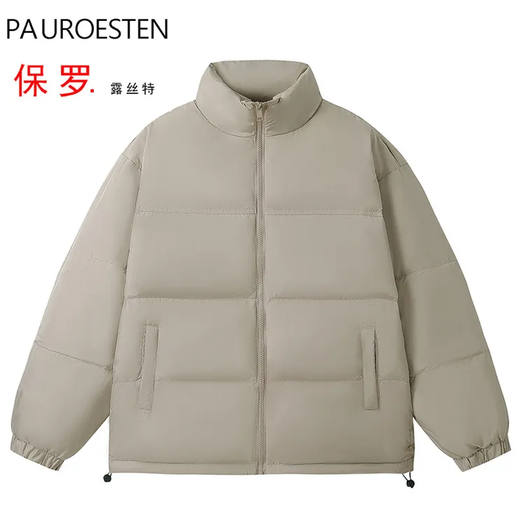 保罗秋冬季羽绒服男新国标85鸭绒羽绒服立领防寒保暖休闲轻奢外套