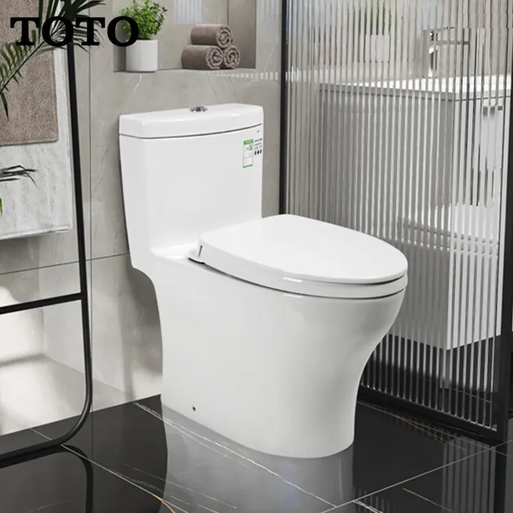 TOTO马桶CW987连体坐便器直冲马桶家用防堵节水移位可用（04-A）