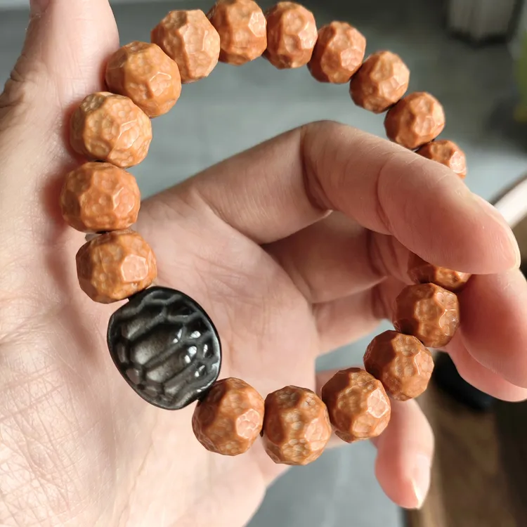 原创设计精品猴头无相核桃手串文玩盘串