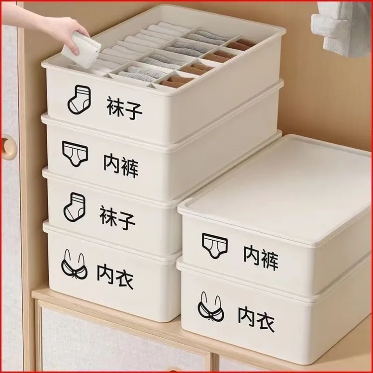 浦司内衣收纳盒分格文胸袜子内裤学生家用宿舍整理神器收纳箱盒子