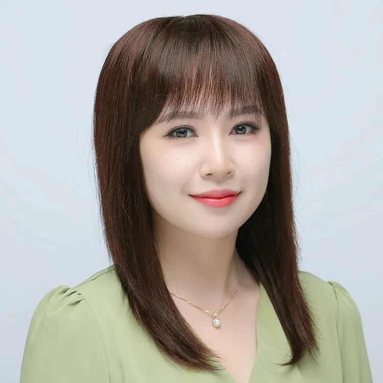 假发女仿真人发长直发中老年女士妈妈款全头套自然逼真光头假发套
