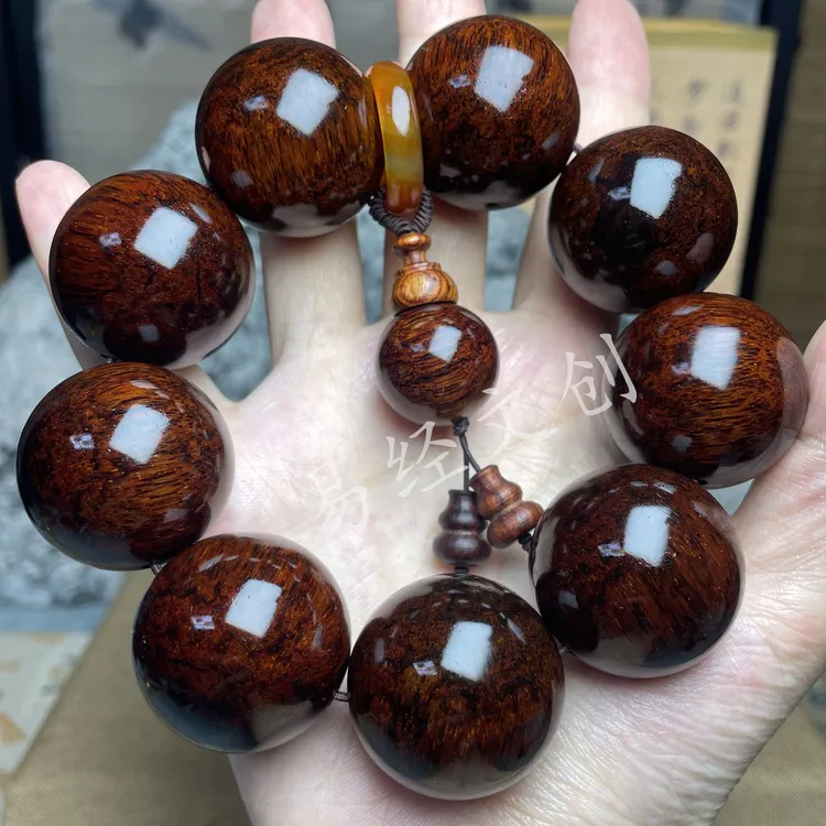 3.0精品花梨手工串珠