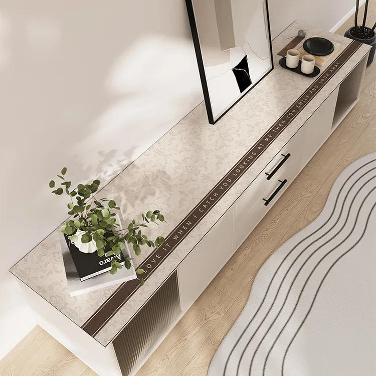 宝仕道高级感防脏电视桌垫保护垫家用防油防烫玄关餐边柜垫子1083