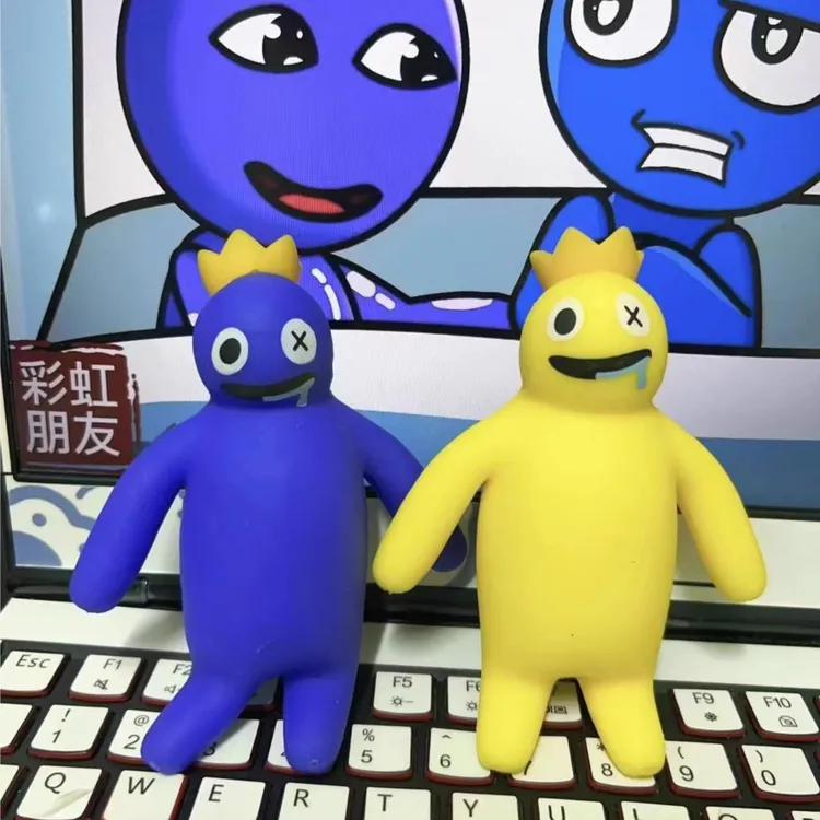 彩虹朋友怪物捏捏乐玩具彩虹伙伴公仔玩偶摆件儿童解压减压小礼物