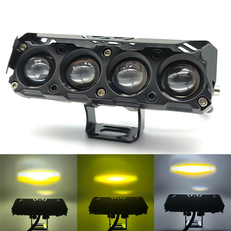 三轮车大灯超亮led电动电车灯强光摩托车前车灯泡外置12V通用