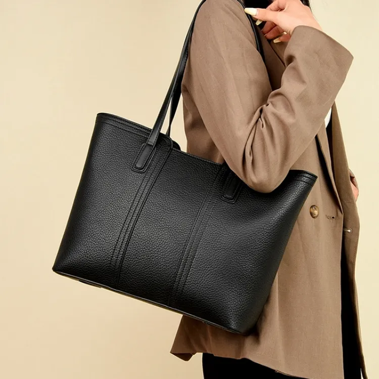 高档轻奢大容量女士潮流时尚手提包时尚新款真皮女包单肩斜挎大包