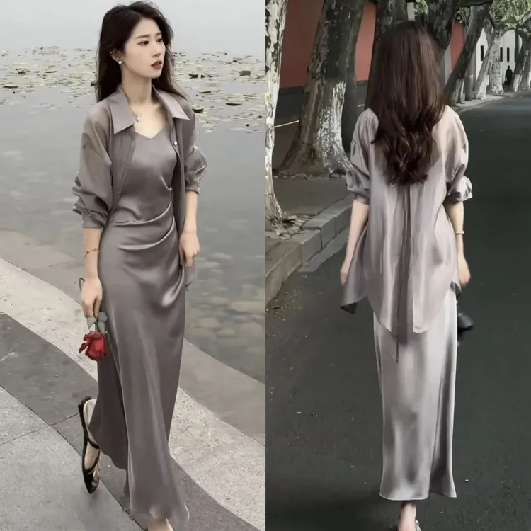 2024防晒设计新款夏季衬衫小众显瘦气质后背系带开叉防晒衣女