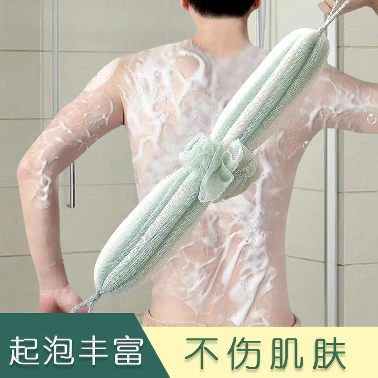 【买一送一】浴花球搓澡背洗澡巾泡澡用品可爱少女长条不散起泡网