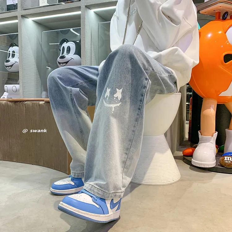 男童春秋款牛仔裤2025新款童装直筒休闲儿童长裤男孩港风百搭裤子