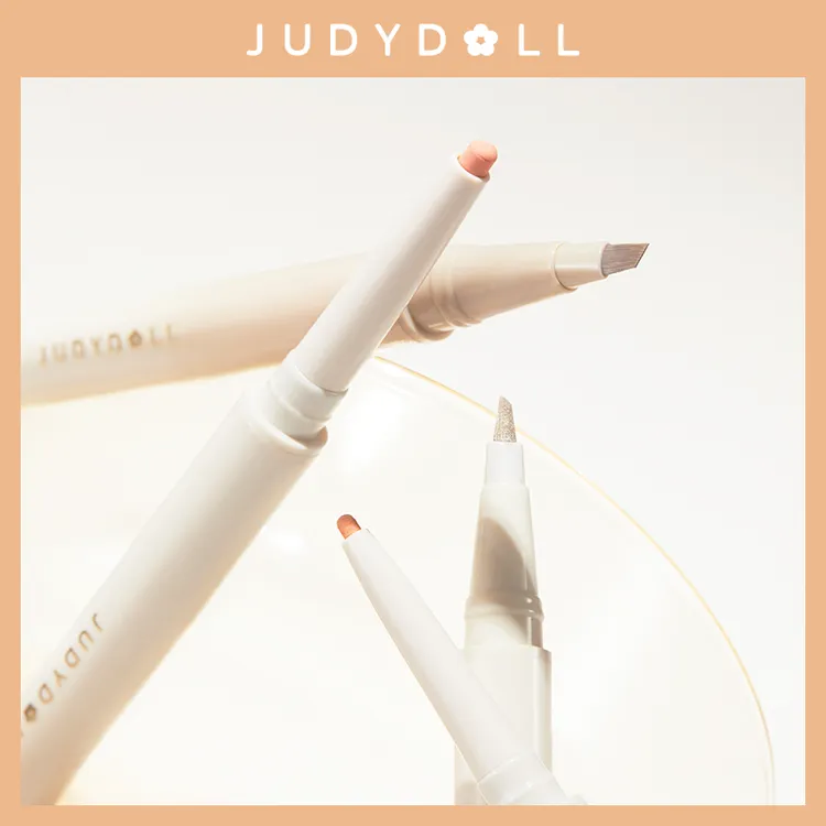 新色~Judydoll/橘朵双头卧蚕提亮笔眼线哑光杏粉阴影液笔亮片极细