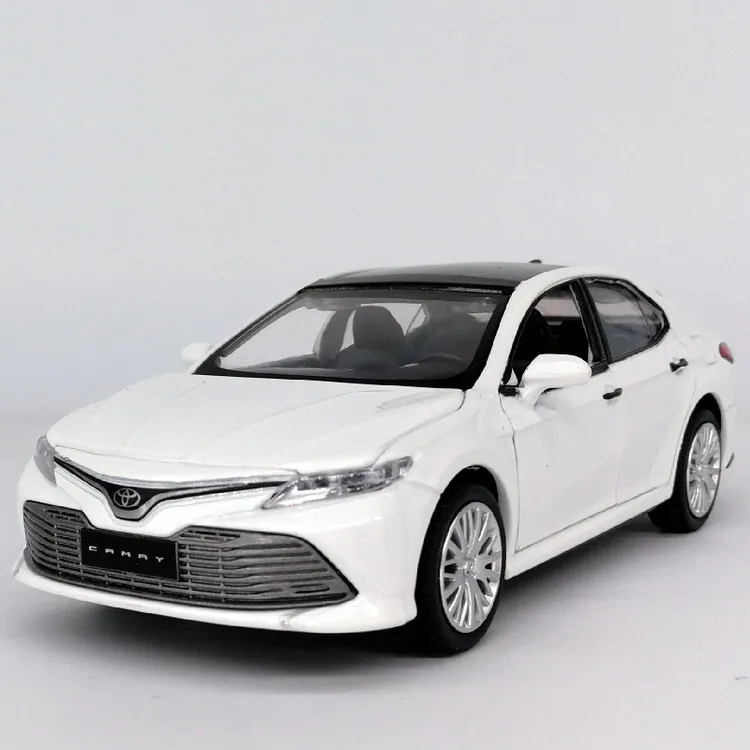 彩珀1:34第八代凯美瑞合金车模型回力声光玩具成品仿真轿车玩具车