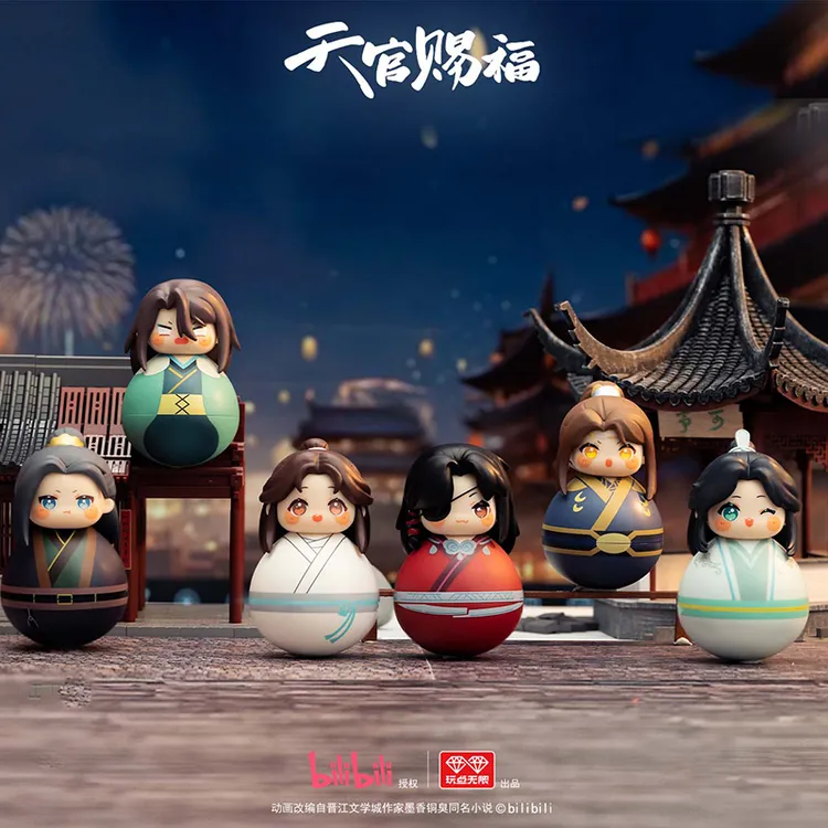 玩点无限天官赐福摇摇不倒翁系列周边谢怜花城潮玩盲盒不倒翁手办