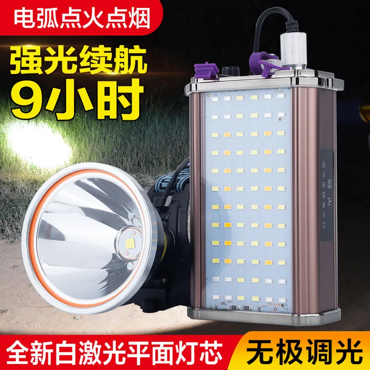 强光头灯户外打野远射抓大耳朵聚光激光炮超亮王