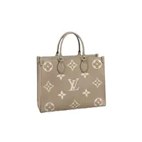 未使用 LouisVuitton/路易威登 大花ONTHEGO手袋 中号/小号