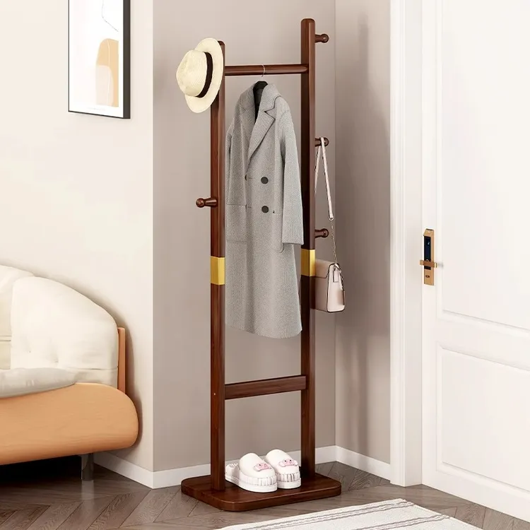 挂衣服架子卧室门口家用衣帽架落地式房间小型玄关简易高档衣架子
