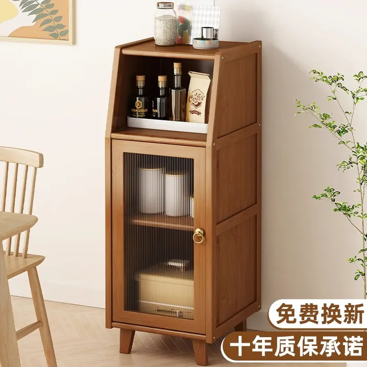 厨房餐边柜置物柜带门储物柜家用客厅靠墙窄橱柜边柜茶水柜收纳柜