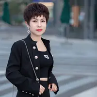 42发型链接，新款狗啃发型 时尚干练短发假发