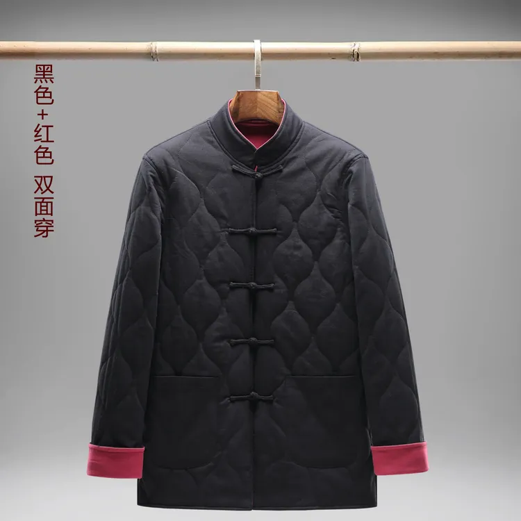 双面穿棉麻中国风薄棉衣立领棉服中式复古民族风唐装227