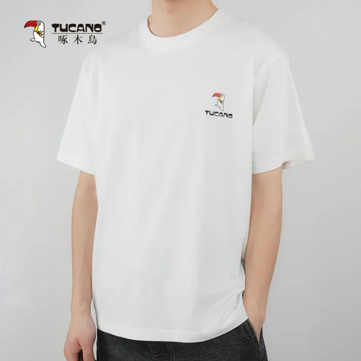 TUCANO/啄木鳥单件有logo落肩简约时尚百搭休闲户外运动圆领T恤