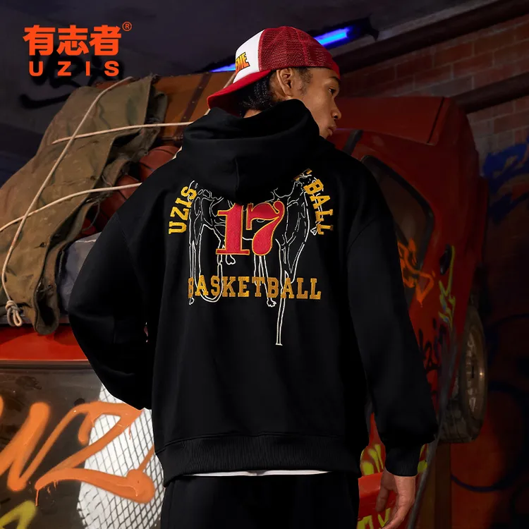 有志者UZIS 卫衣合集美式篮球运动卫衣男复古休闲有志连帽套头衫