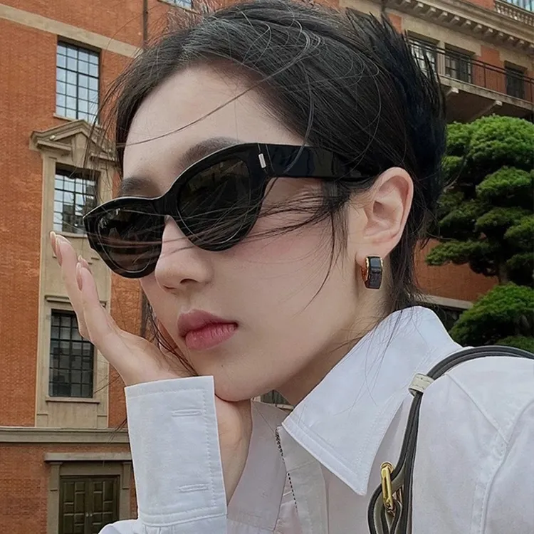 新款时尚潮流欧美粗框猫眼个性太阳镜男款防紫外线太阳眼镜墨镜