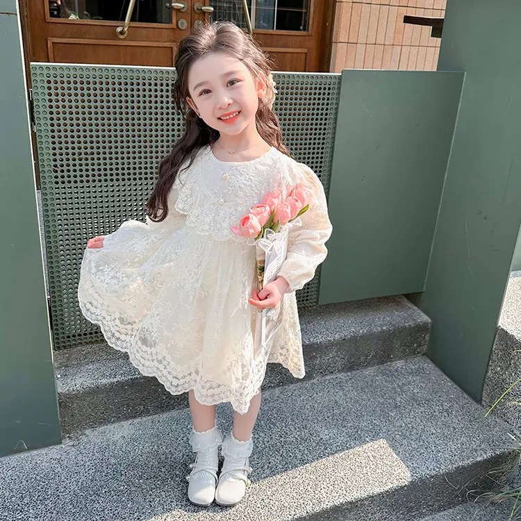 女童连衣裙春秋2025新款韩版洋气女孩秋款宝宝公主裙儿童韩版礼服