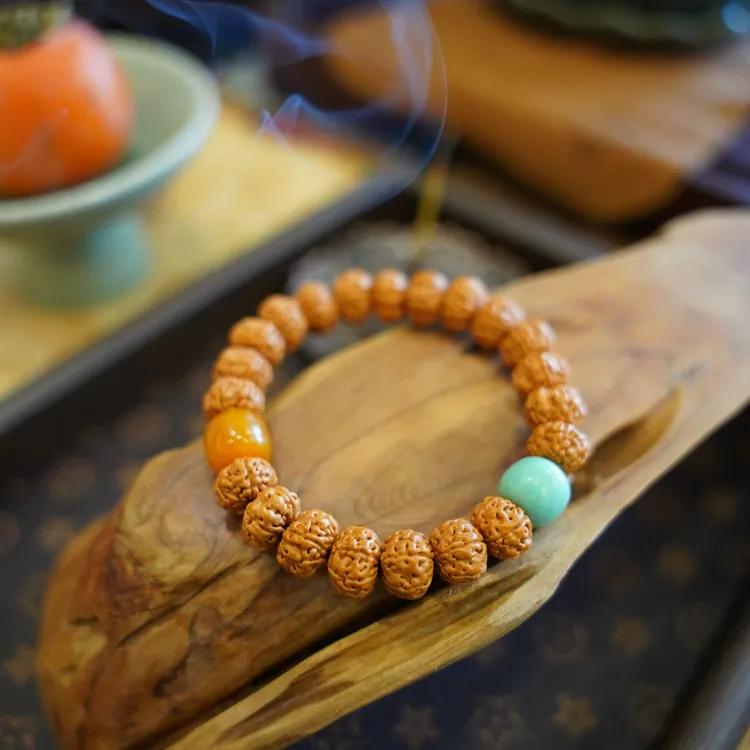 老树王六瓣小金刚菩提手串男女款精挑文玩手串新国风（定制腕围）商品图