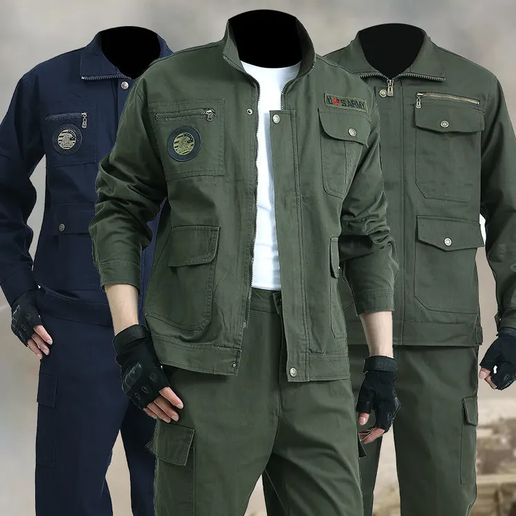春秋男套装工作服加厚防烫劳保服耐磨耐脏舒适汽修电焊工装制服