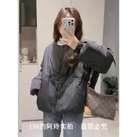 【阿玲实拍】2025冬季新款圆领保暖羽绒服女百搭显瘦宽松休闲外套女