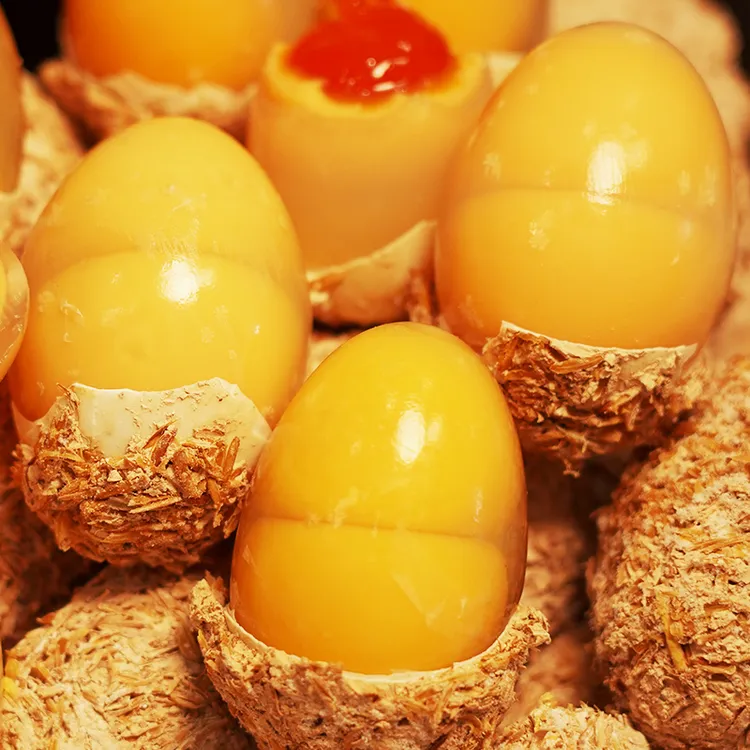 【双黄蛋】四川溏心皮蛋12枚松花蛋优质鸭蛋黄心皮蛋手工无铅工艺