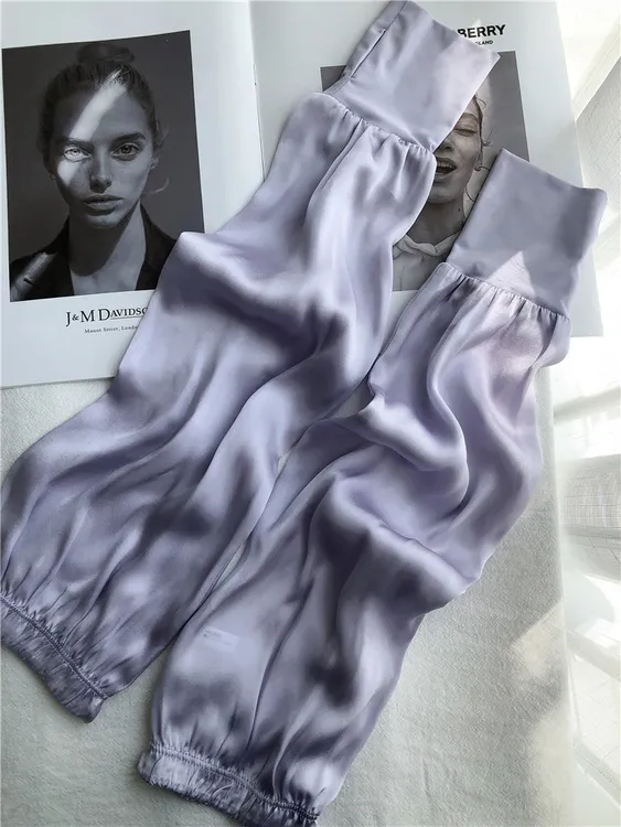 桑蚕丝纯色薄款护臂真丝袖套女百搭开车手套袖防晒防紫外线冰袖