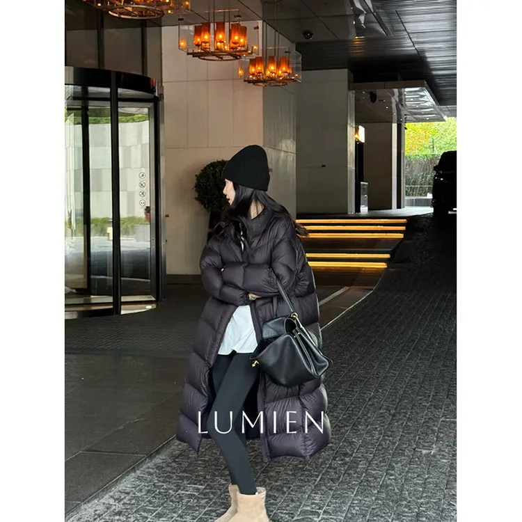 【LUMIEN】时尚极简风中长款加厚百搭保暖鹅绒服上衣LX4JWW108