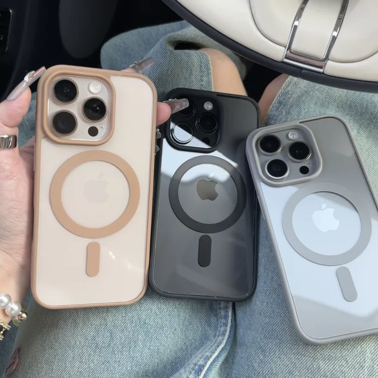 高级无线磁吸适用苹果16/15promax手机壳iPhone14男女13透明12套