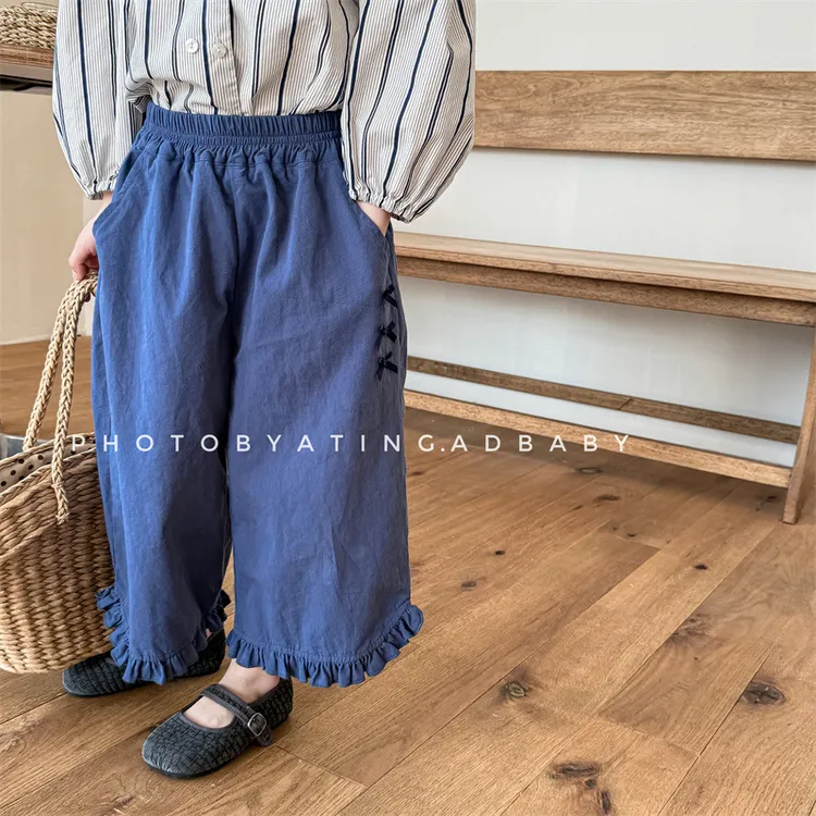 CoCoNut.韩国春季童装韩版宝宝阔腿裤女童喇叭裤防蚊裤休闲裤夏季