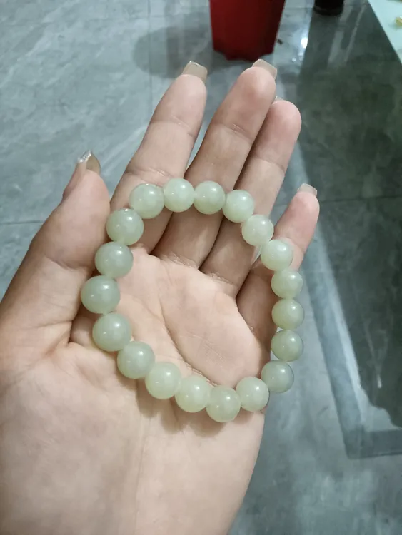青海料湖水绿手串