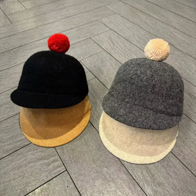 婴儿帽子秋冬新款洋气马术帽男女宝宝时尚个性鸭舌帽儿童保暖礼帽