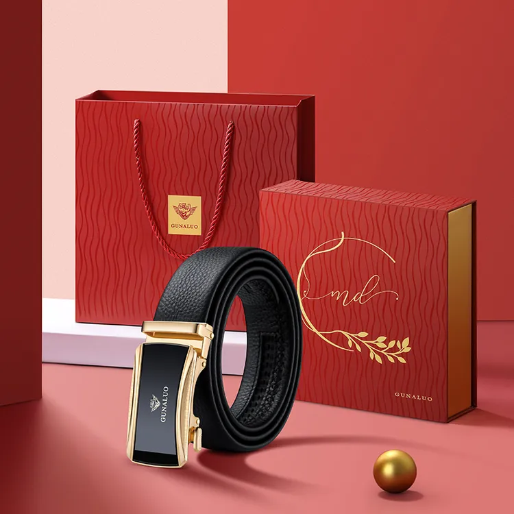 商务经典皮带男自动扣舒适真皮男款腰带送男友老公生日情人节礼物