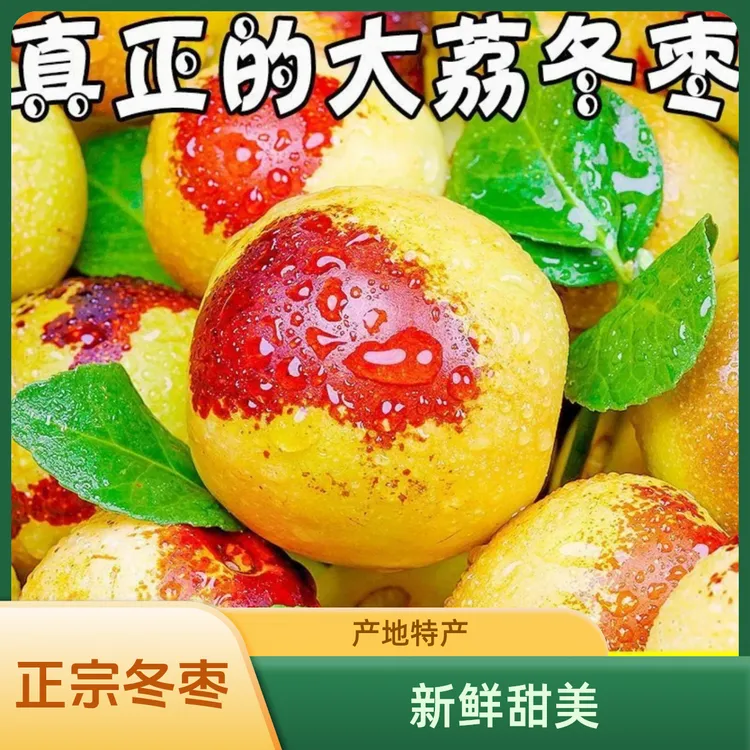 正宗新鲜大荔冬枣原产地特产发货网红水果香甜正宗陕西大荔冬枣