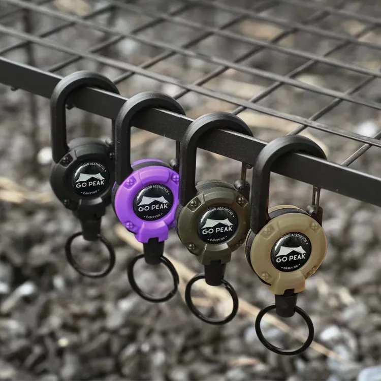 【GOPEAK】户外伸缩战术扣挂扣钥匙扣自回弹便携挂扣