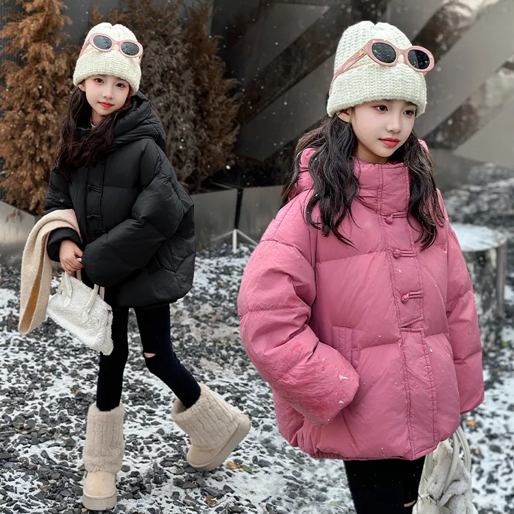 女童棉服冬季洋气2025新款女孩时髦国风棉衣儿童冬装加厚棉袄外套