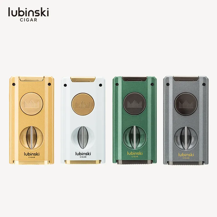 LUBINSKI 多功能聚火双直冲雪茄打火机 YJA-10060
